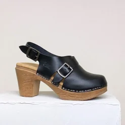 Calou Stockholm High Heel Soft Clogs^Astrid beige sole