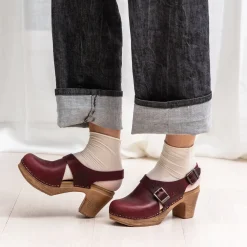 Calou Stockholm High Heel Soft Clogs^Astrid Plum