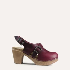 Calou Stockholm High Heel Soft Clogs^Astrid Plum