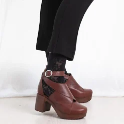 Calou Stockholm High Heel Soft Clogs^Bea Cognac