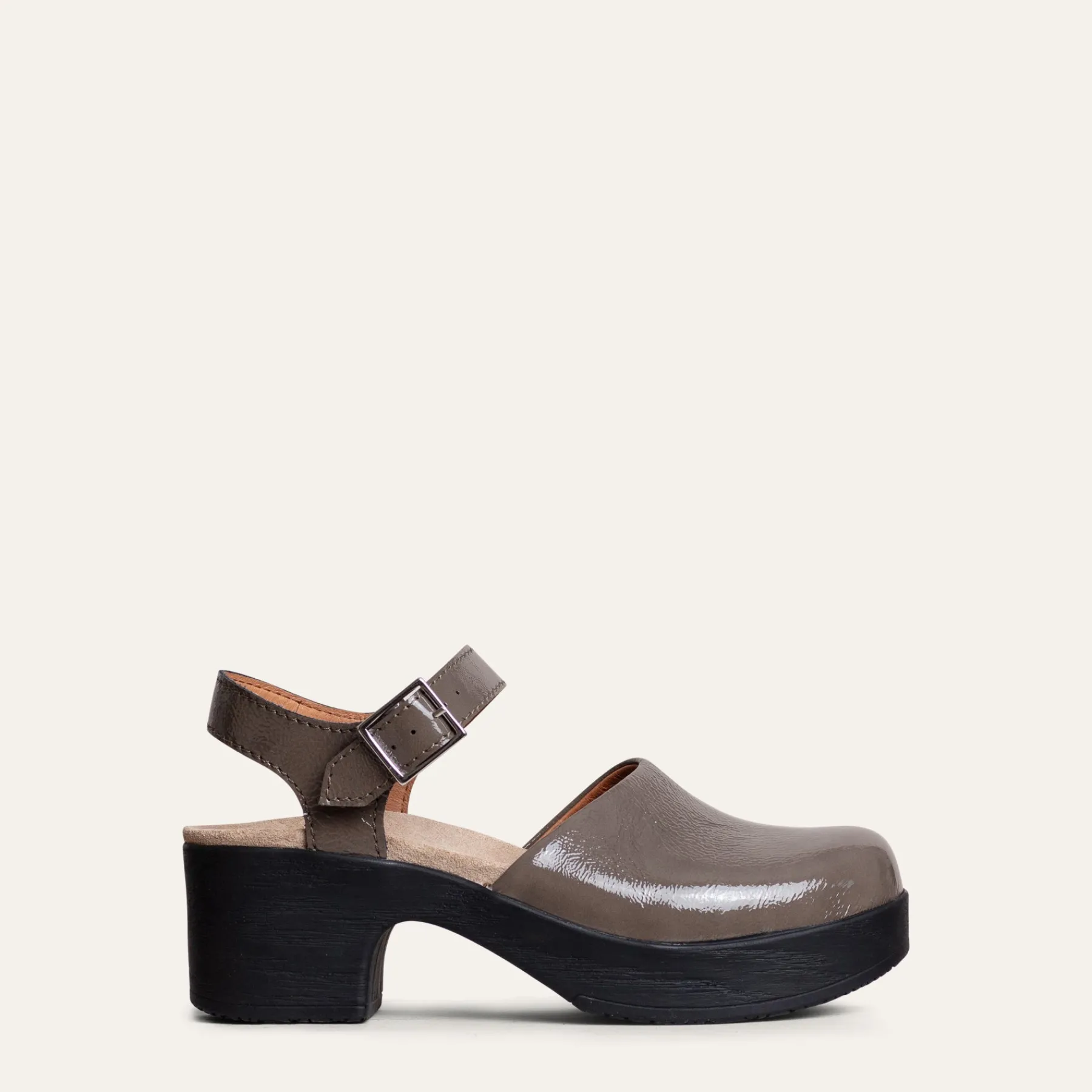 Calou Stockholm Sale/archive^Dolores Clog Patent Grey