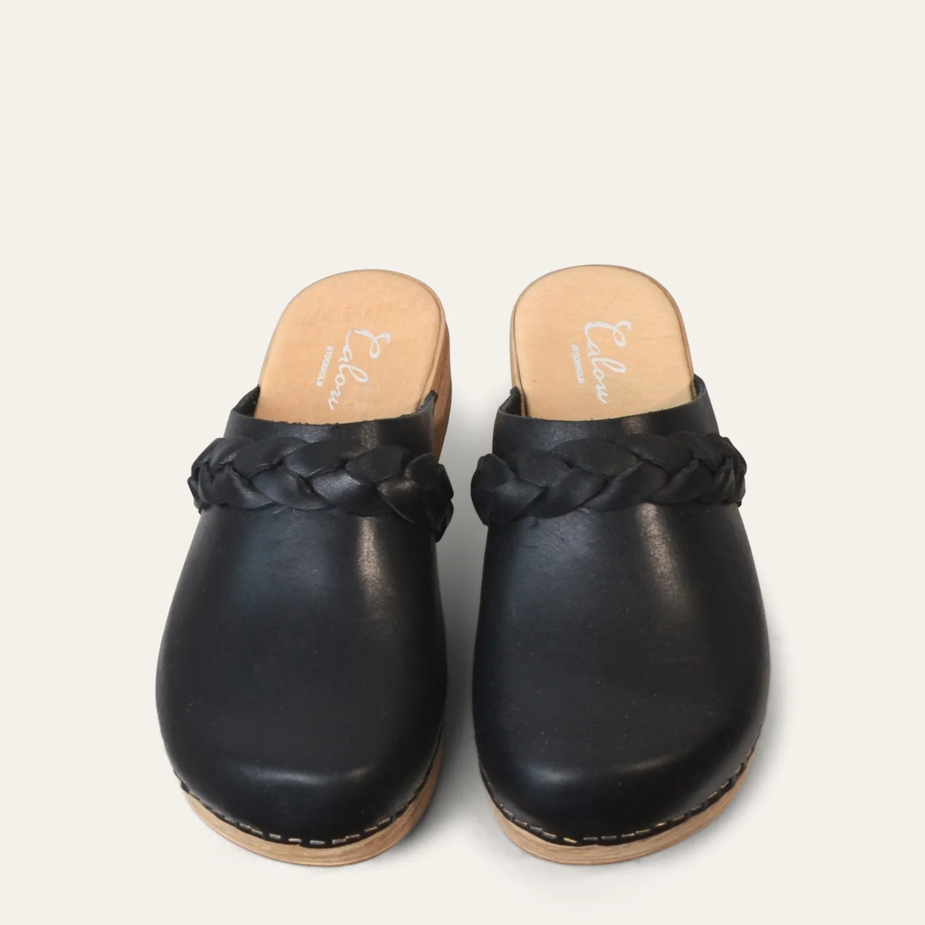Calou Stockholm Low Heel Soft Clogs^Helena Braid