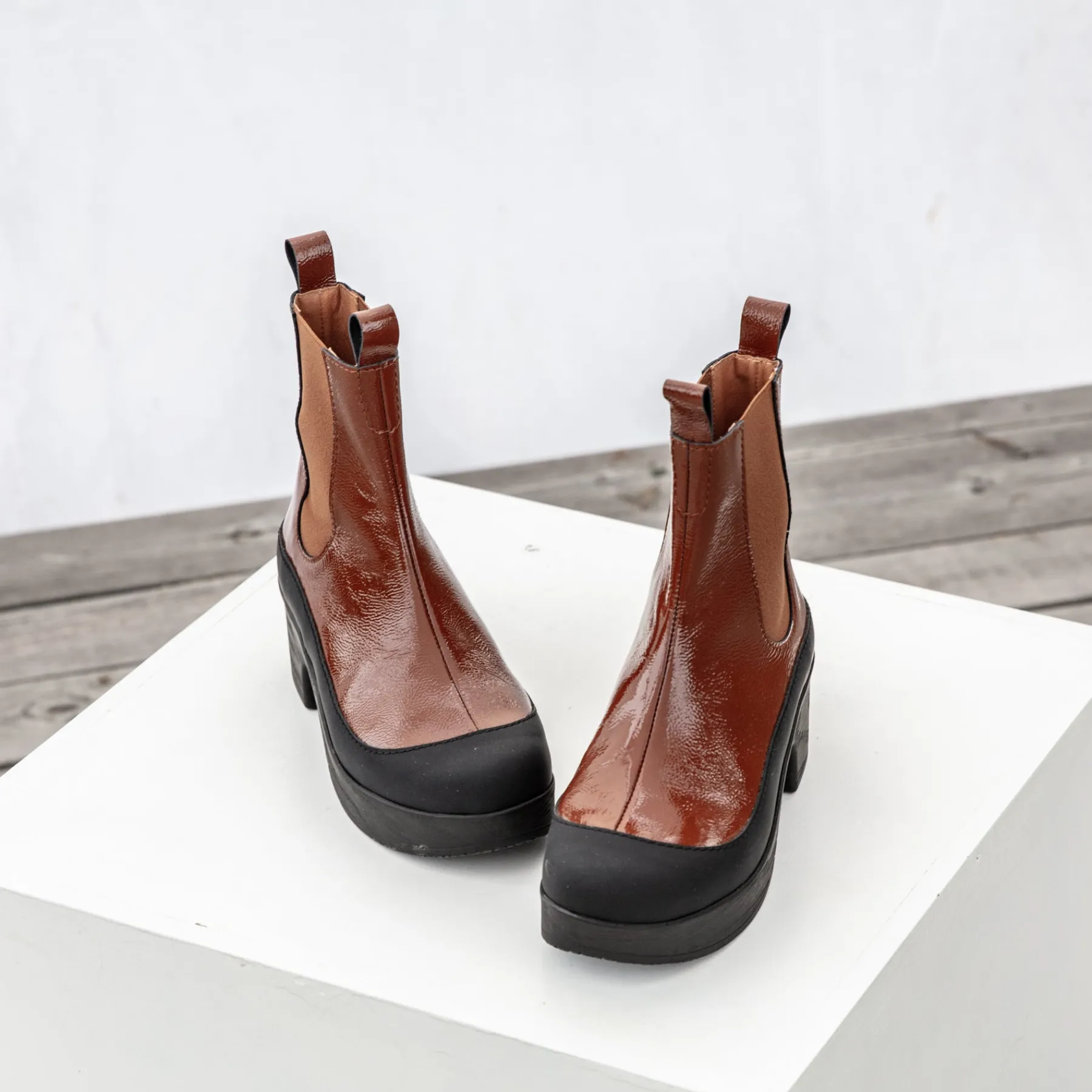 Calou Stockholm Sale/archive^Susie Boot Tan Patent